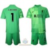 Maglia da Calcio Portiere Liverpool Alisson Becker 1 Casa 2021-22 per Bambino